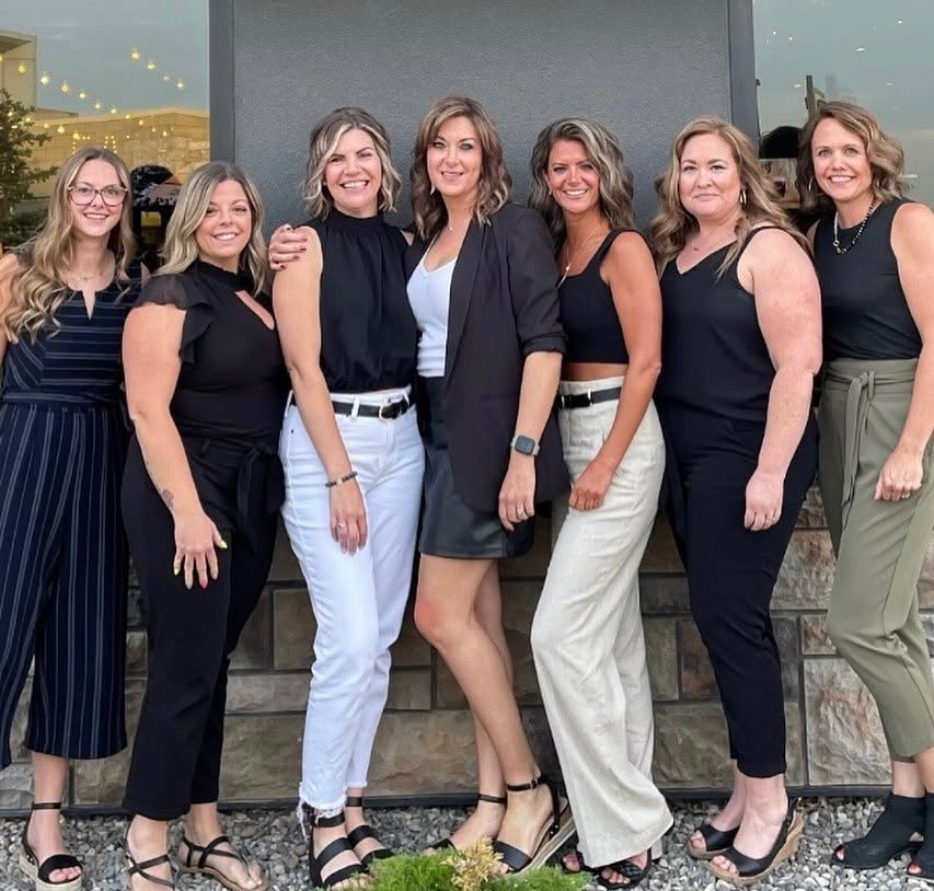 Salon Tonique team together outside the salon